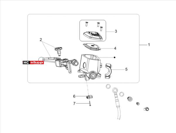 Moto Guzzi V85 TT TRAVEL PACK E4 ABS Vorderradbremspumpe