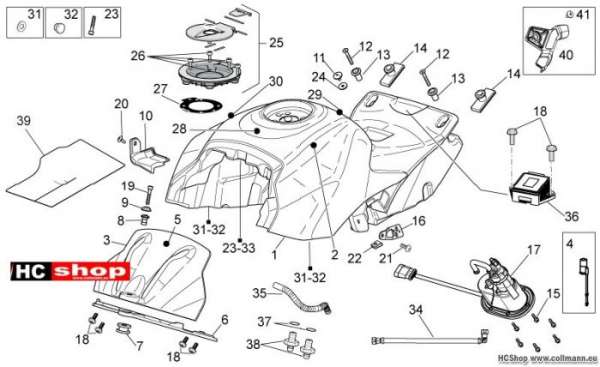 Aprilia Kraftstofftank RSV4 R ABS