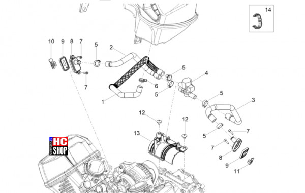 Moto Guzzi Stelvio E5+ - Motor - Secondary Air