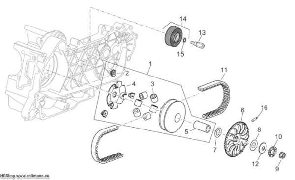 Aprilia Wandlergruppe Scarabeo Light E3 300