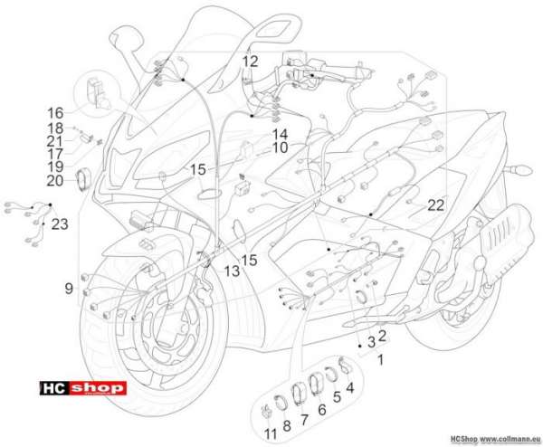 Aprilia Hauptkabelbaum SRV 850