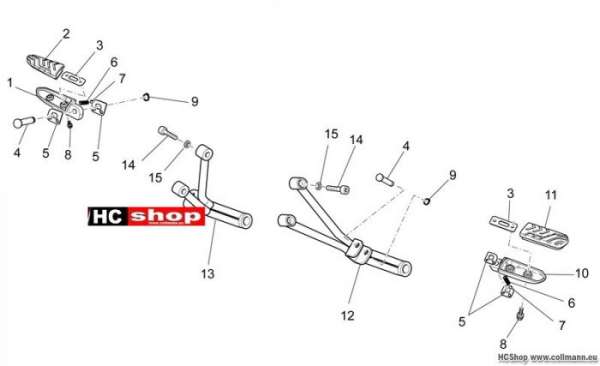 Moto Guzzi V7 Stone Soziusrasten
