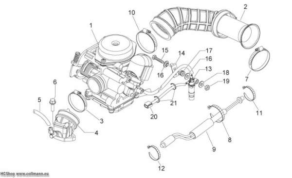 Aprilia Vergaser I Scarabeo 4T 4V E2 50