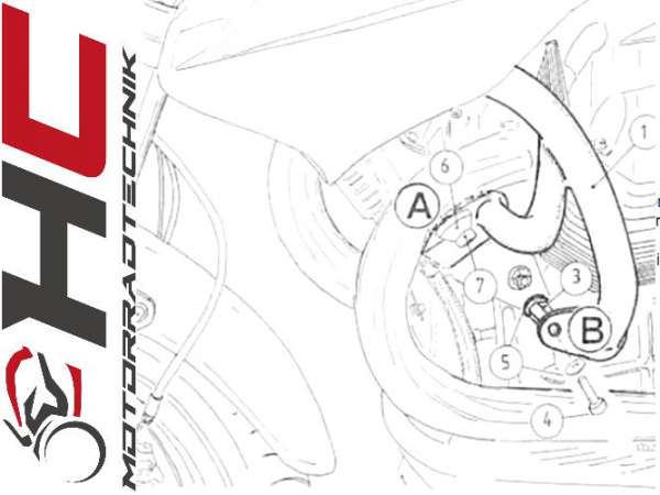 Motorschutzbügel Moto Guzzi 1200 Sport
