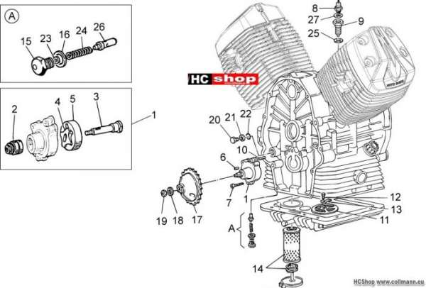 Moto Guzzi V7 Special Ölpumpe