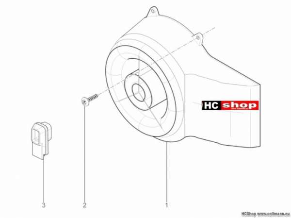 Piaggio Schwungraddeckel - Ölfilter TPH 50#