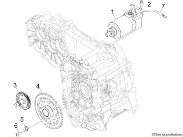 Aprilia Starter - Elektrischer Starter SR MAX 125