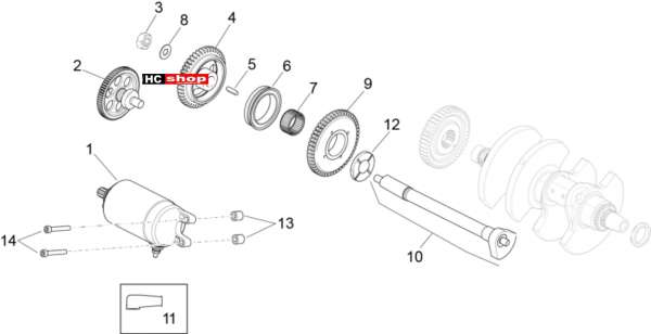 Aprilia RSV 4 1000 RR E4 ABS Motor Zündung