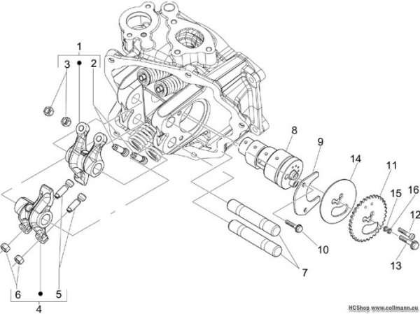Piaggio Schwinghebelhalterung Beverly 125