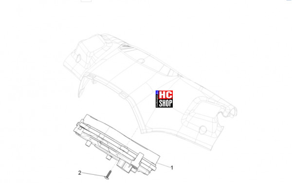 Vespa Sprint S 50 E5 - Lenker-Lenkung - Cockpitinstrumente
