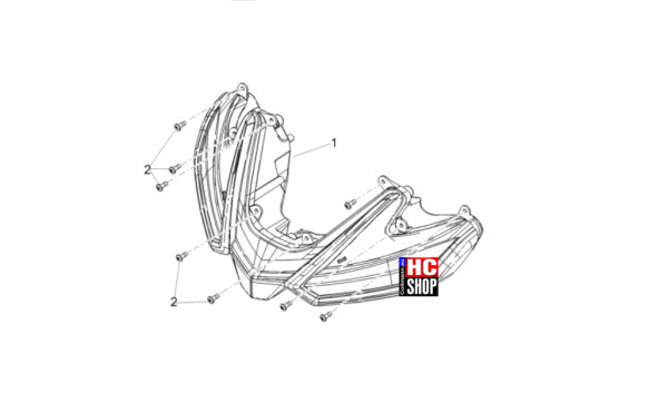 Aprilia RS 660 Factory E5+ - Vordere Lichter-Instrumente - Vorderleuchten
