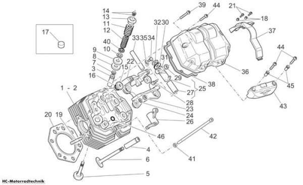 Moto Guzzi Zylinderkopf I Griso V IE 1100