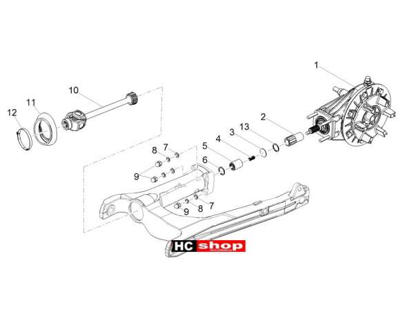 Moto Guzzi V7 III Anniversario 750 ABS E4 - Motor Getriebe Komplett