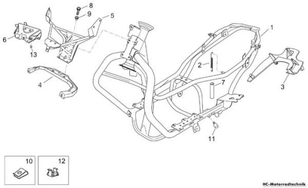 Aprilia Rahmen Atlantic 125/200/250