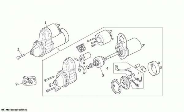 Moto Guzzi Startermotor California Stone 1100