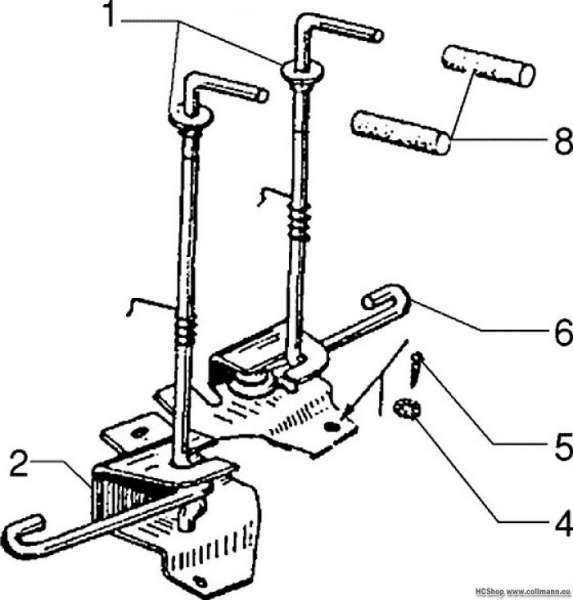 Vespa Schließvorrichtung kotflügel PX 200