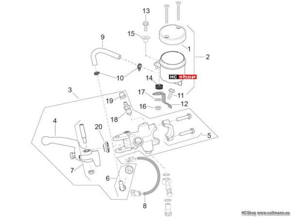 Aprilia RSV4 RR Race Pack Vorderradbremspumpe