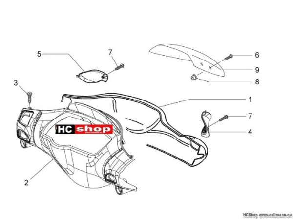 Piaggio Lenker Deckungen nrg power dd