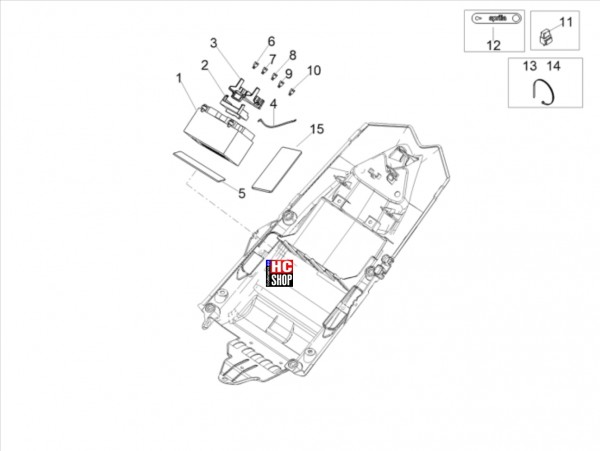 Aprilia RSV4 1100 E5 - Elektrische Anlage - Hintere Elektrische Anlage