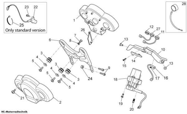 Moto Guzzi Instrumententafel Sport 1200 1200