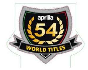Aprilia RS4 50 2T E4 - Rahmen Deko