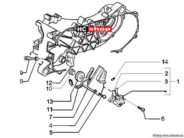 Piaggio Ölpumpe nrg power dd