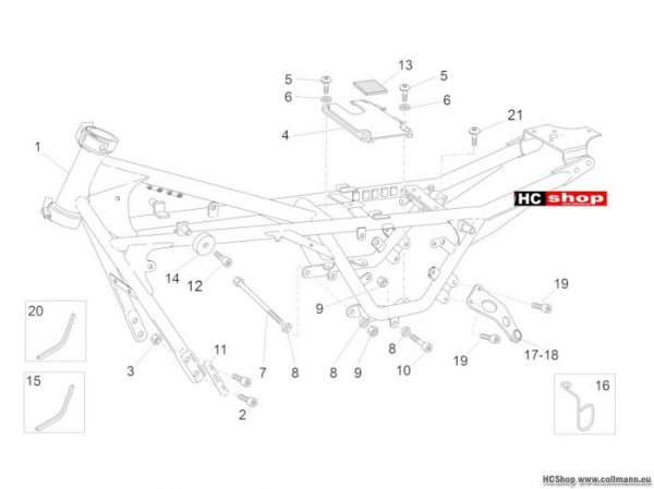 Moto Guzzi V7 II Racer Rahmen I