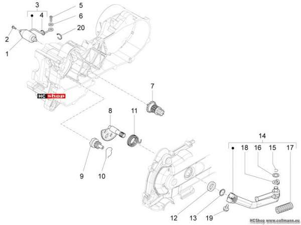Piaggio Starter - Elektrischer starter Fly 50 4t 4v