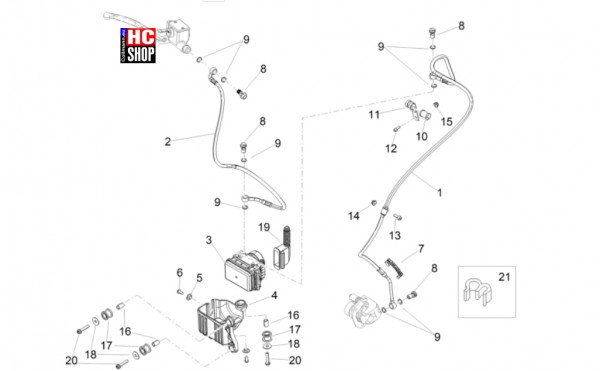 Aprilia RX 125 E5+ - Bremsanlage - Bremsanlage ABS