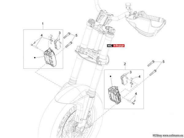 Aprilia Caponord 1200 Rally Vorderradbremszange