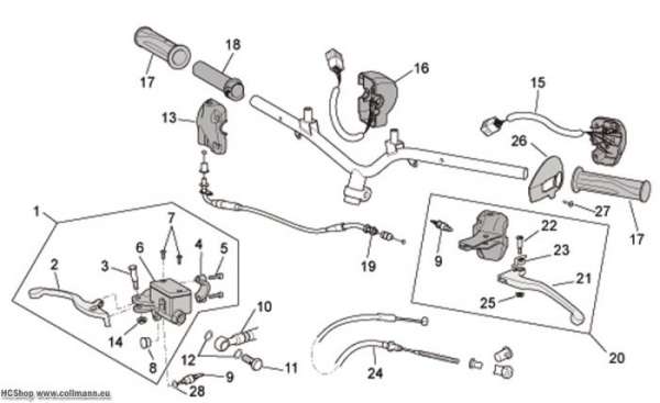 Aprilia Schaltungen Scarabeo 4T E3 100
