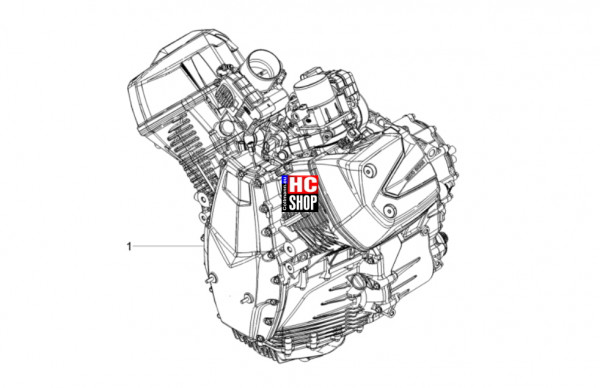 Moto Guzzi V100 Mandello Wind Tunnel E5+ - Motor - Motor-Fertigstellung