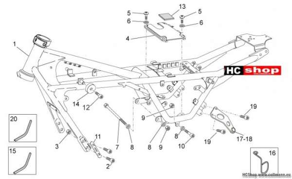 Moto Guzzi Rahmen I V7 Racer 750