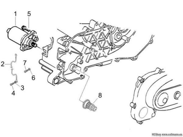 Gilera Starter - Elektrischer starter Runner 50 Purejet