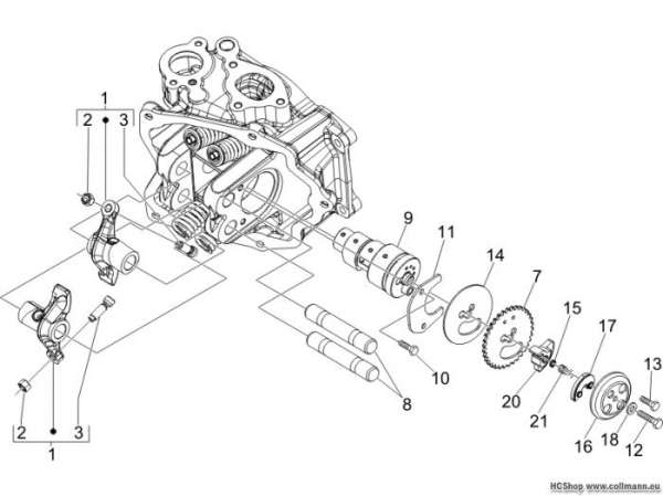 Vespa Schwinghebelhalterung LX 125 4T