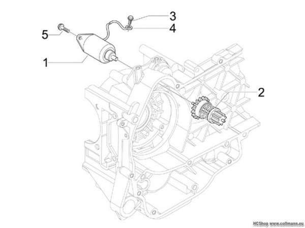 Gilera Starter - Elektrischer Runner 125 ST