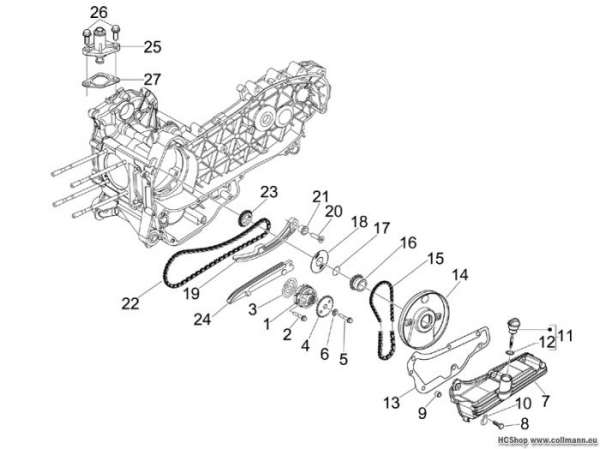 Vespa Ölpumpe GTS 125 ie Super