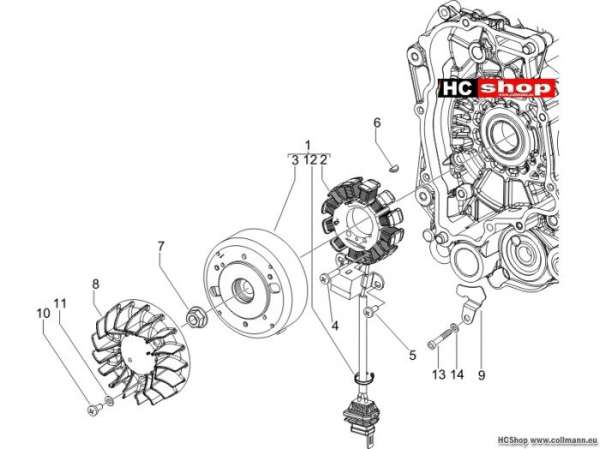 Piaggio Lichtmaschine TPH 50