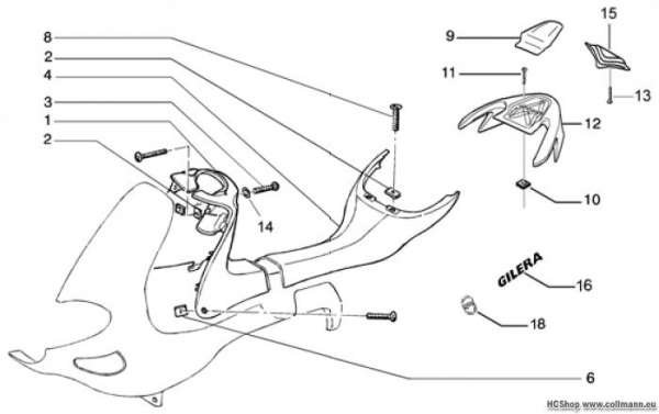 Gilera Verkleidungen Runner 50 SP