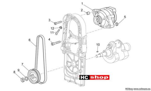 Moto Guzzi Griso 1200 8V Stromgenerator