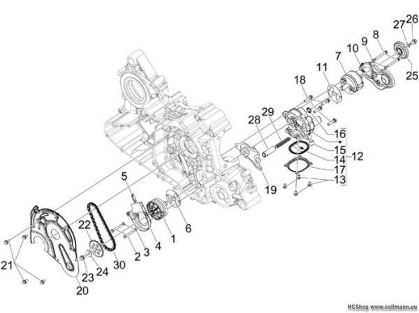 Gilera Ölpumpe GP 800