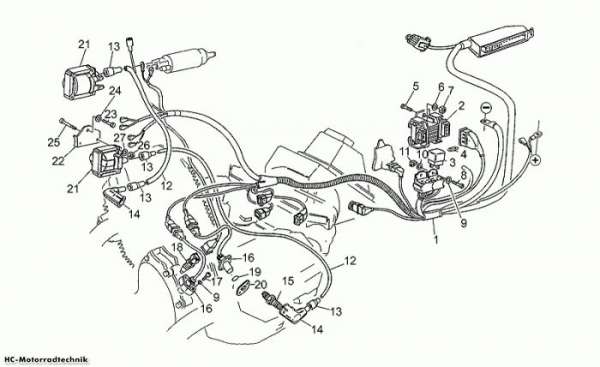 Moto Guzzi Elektron. Zündung California III Iniezione 1000