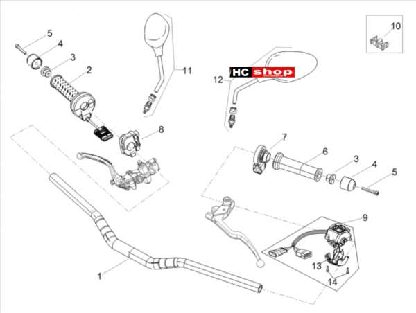 Aprilia Tuono V4 Factory 1100 Superpole Lenkstange