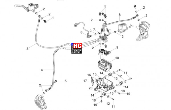Aprilia RS 125 E5+ - Bremsanlage - Bremsanlage ABS