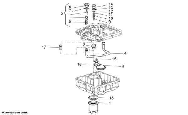 Moto Guzzi Ölfilter Breva 1200