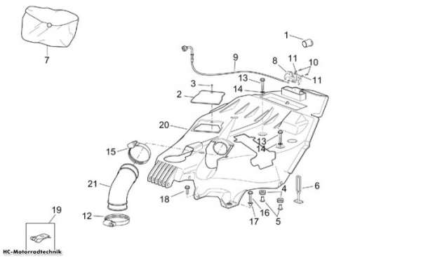 Aprilia U. Sitzbankt. Scarabeo E2 125/200