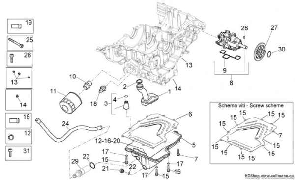Aprilia Schmierung RSV 4 1000