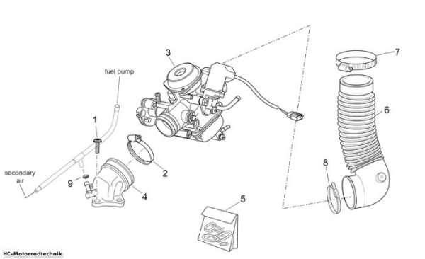 Aprilia Vergaser I Scarabeo E3 125/200