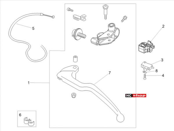 Aprilia Tuono V4 Factory 1100 Superpole Kupplungsheber