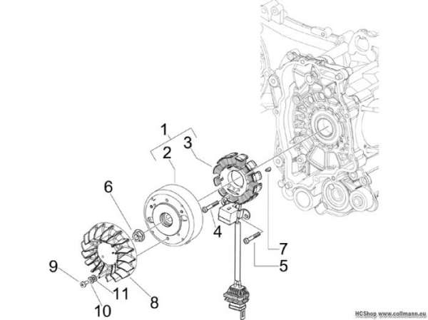 Piaggio Lichtmaschine Fly 125 4T